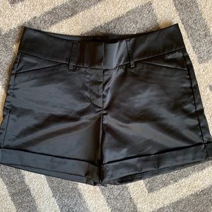 Black Satin EXPRESS Shorts